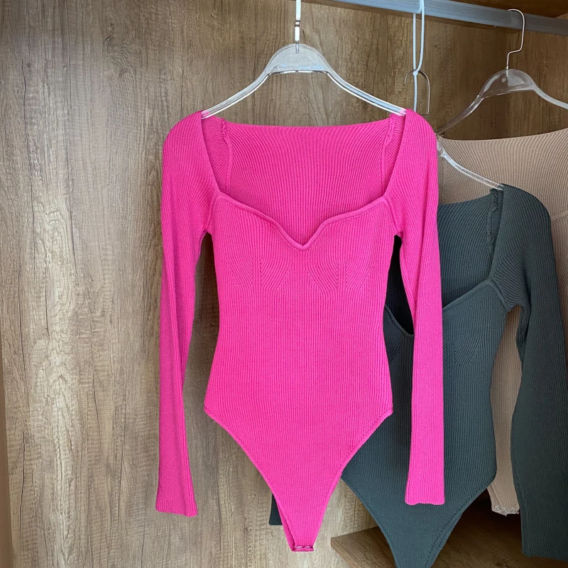Spring And Autumn Solid Women's Bodysuit Black Sexy Long-Sleeved Stretch Jumpsuit Elegant Bodycon Body Top Female Clothing
Spring And Autumn Solid Women's Bodysuit Black Sexy Long-Sleeved Stretch Jumpsuit Elegant Bodycon Body Top Female Clothing