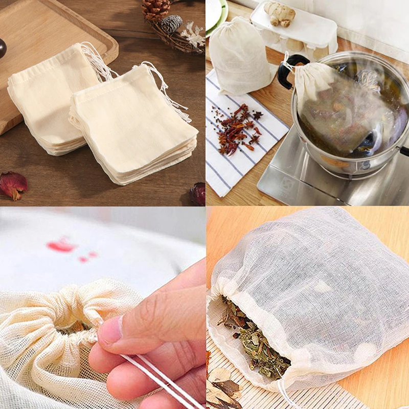 Empty Tea Bags With String Teaware Filter For Herb Loose Tea Soup Flavoring Cooking Teabags Kitchen Accessaries 10/20pcs/100PCS
Empty Tea Bags With String Teaware Filter For Herb Loose Tea Soup Flavoring Cooking Teabags Kitchen Accessaries 10/20pcs/100PCS