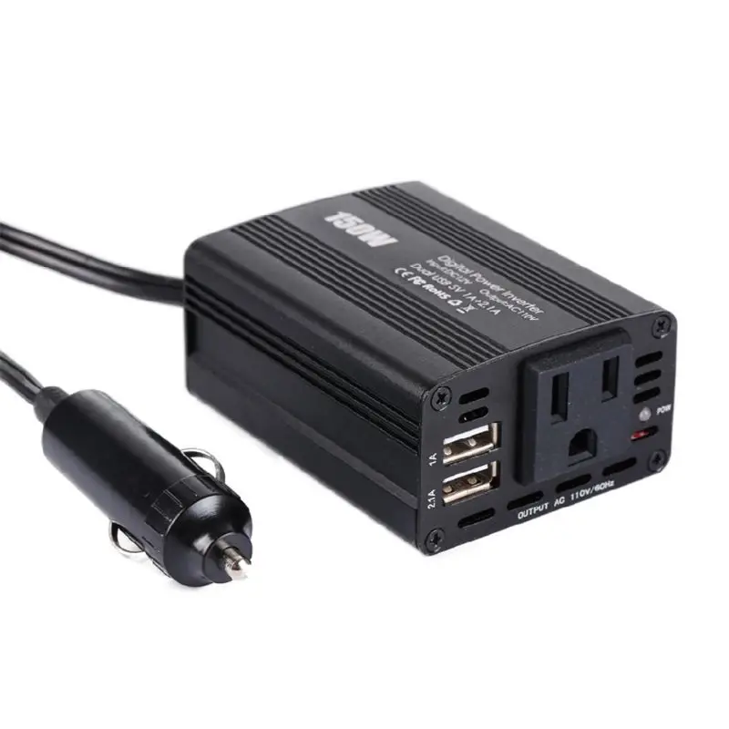 150W 3.1A автомобиля Мощность инвертор DC 12V к переменному току 110V/220V Dual USB Автомобильное зарядное устройство конвертеры адаптеры Q9QD
150W 3.1A автомобиля Мощность инвертор DC 12V к переменному току 110V/220V Dual USB Автомобильное зарядное устройство конвертеры адаптеры Q9QD