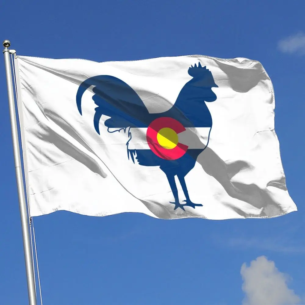 Colorado Flag Chicken Flag 3x5 FT Outdoor Sports Banner Garden House Home Decor Adjustable Flag Fade Resistant
Colorado Flag Chicken Flag 3x5 FT Outdoor Sports Banner Garden House Home Decor Adjustable Flag Fade Resistant