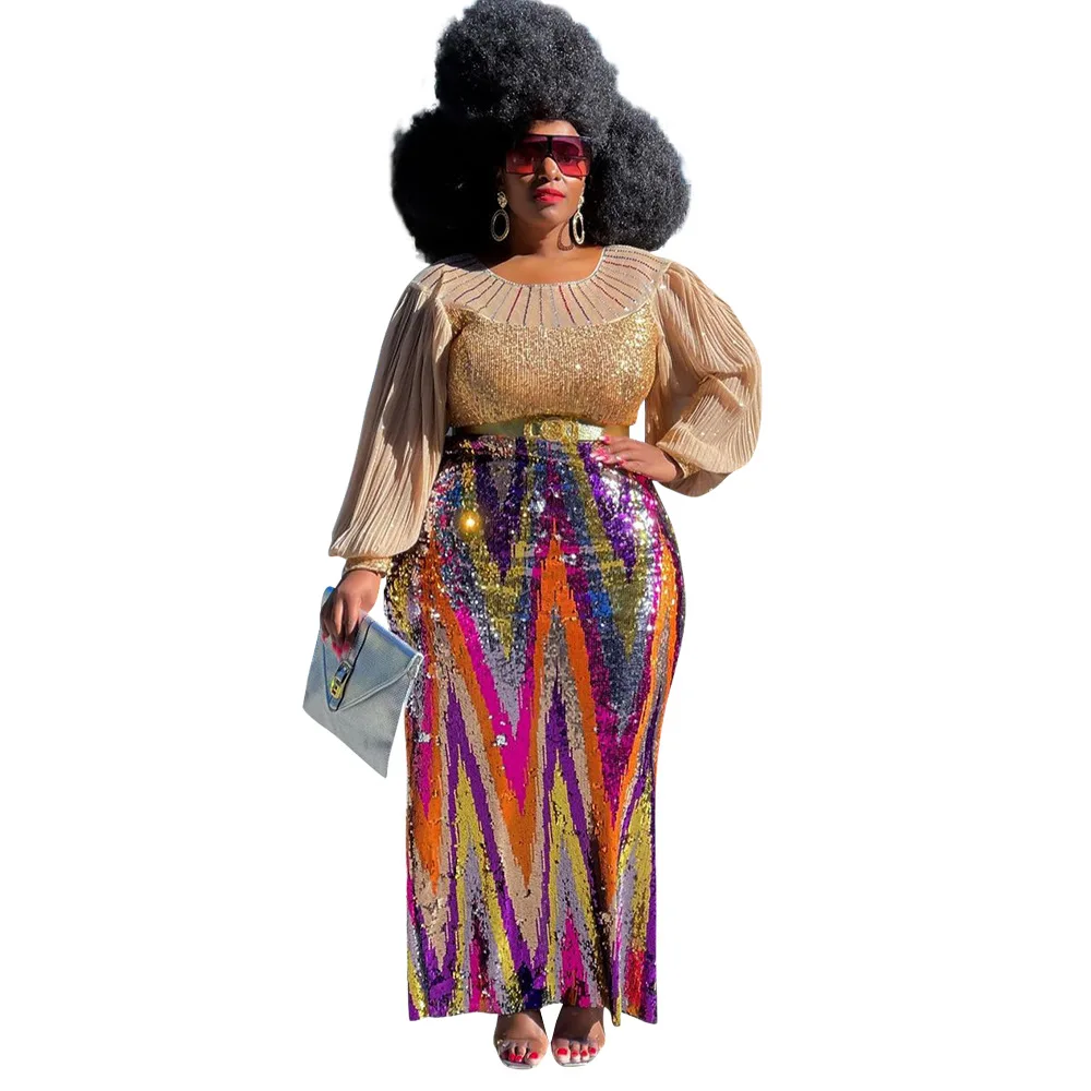 Adogirl Plus Size Sequined Long Dress For Women Autumn Long Sleeve Patchwork Sequins Vestidos Night Party Feamle Clothings 2021
Adogirl Plus Size Sequined Long Dress For Women Autumn Long Sleeve Patchwork Sequins Vestidos Night Party Feamle Clothings 2021