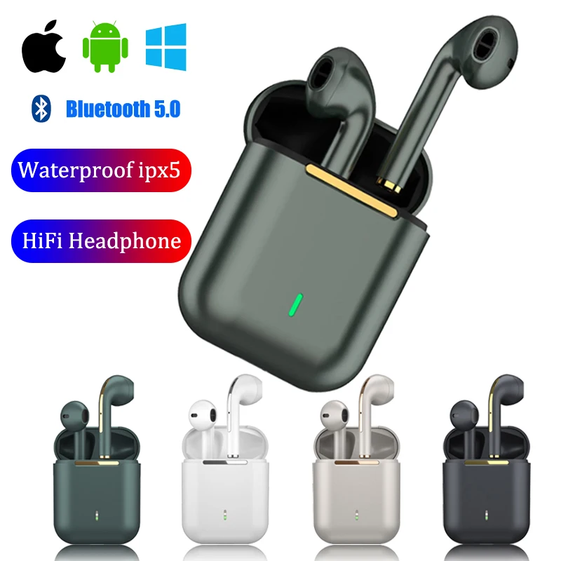 J18 TWS Wireless Headphones Bluetooth Waterproof IPX5 HIFI-Sound Music Earphones For Iphones Huawei Samsung Xiaomi Sport Headset 
J18 TWS Wireless Headphones Bluetooth Waterproof IPX5 HIFI-Sound Music Earphones For Iphones Huawei Samsung Xiaomi Sport Headset