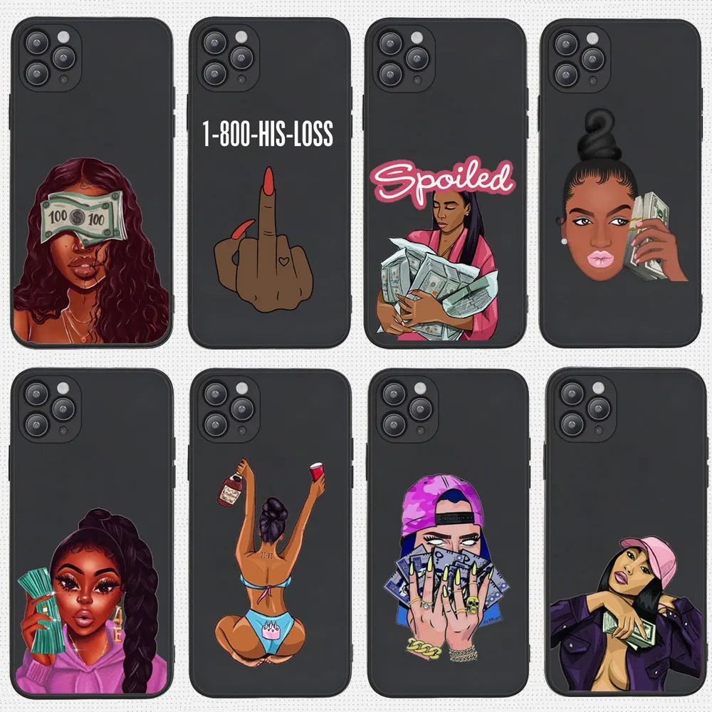 PUNQZY Funny Money Stacks Kash Doll Black Girl Phone Case For iPhone 13 pro 12 Pro MAX 11 pro 7 6s 8 Plus X XR XS Soft TPU Cover
PUNQZY Funny Money Stacks Kash Doll Black Girl Phone Case For iPhone 13 pro 12 Pro MAX 11 pro 7 6s 8 Plus X XR XS Soft TPU Cover