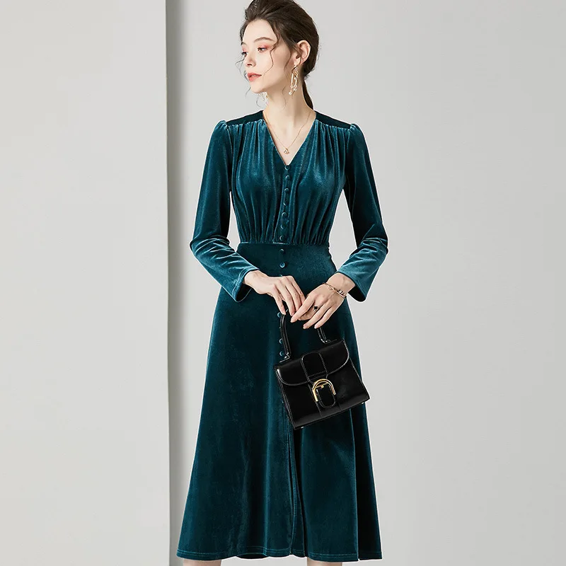 Платье женское из натурального шелка, зеленое бархатное длинное повседневное пикантное, для офиса и работы, размера плюс, лето 2020
Платье женское из натурального шелка, зеленое бархатное длинное повседневное пикантное, для офиса и работы, размера плюс, лето 2020