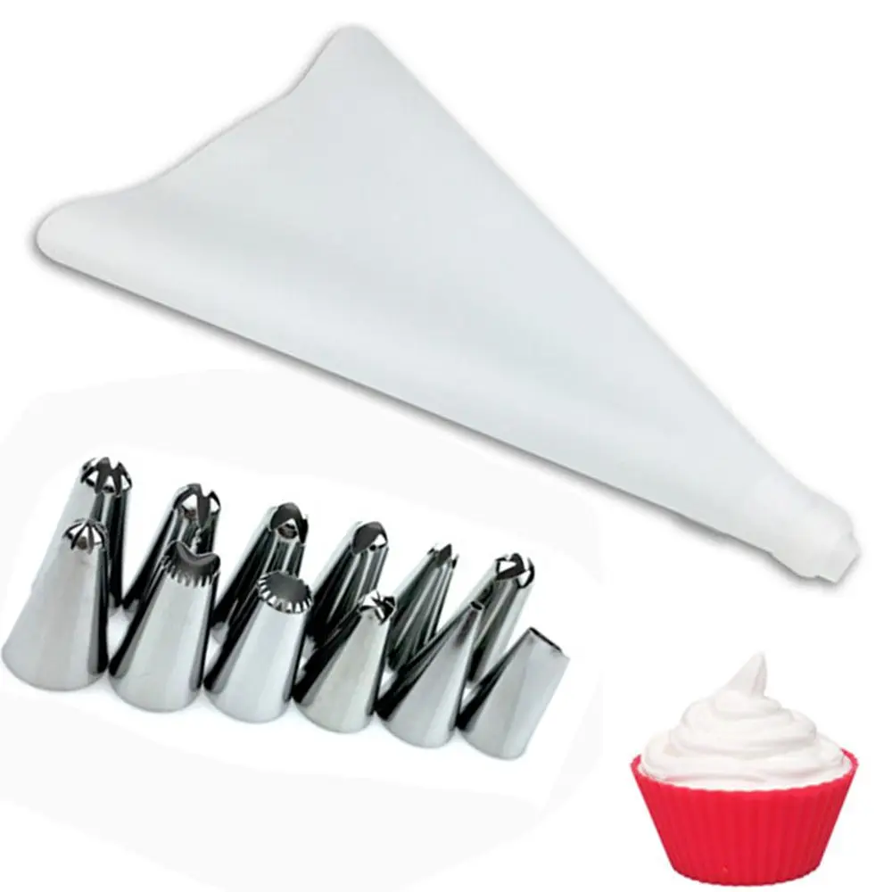 Pastry Bag Nozzle Set Cake Stainless Steel Tip Set Icing Cream Bag Baking Supplies Kitchen Piping Decorating Tools, White, 8pcs
Pastry Bag Nozzle Set Cake Stainless Steel Tip Set Icing Cream Bag Baking Supplies Kitchen Piping Decorating Tools, White, 8pcs