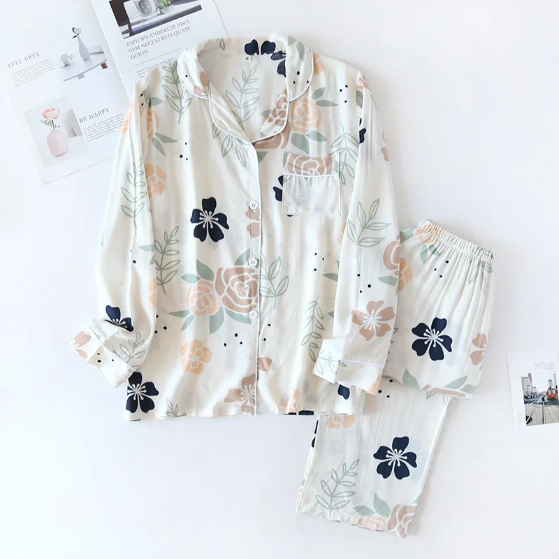 JULY'S SONG 2pcs Women's Pajamas Sets Viscose Female Sleepwear Plant Printed Fashion Homewear Ladies Floral Pyjama Nightwear
JULY'S SONG 2pcs Women's Pajamas Sets Viscose Female Sleepwear Plant Printed Fashion Homewear Ladies Floral Pyjama Nightwear