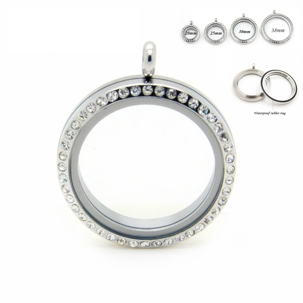 Silver Crystal Stainless Steel Floating Locket Pendant Screw Twist Glass Memory Floating Charm Locket For Women Gift 5pcs
Silver Crystal Stainless Steel Floating Locket Pendant Screw Twist Glass Memory Floating Charm Locket For Women Gift 5pcs