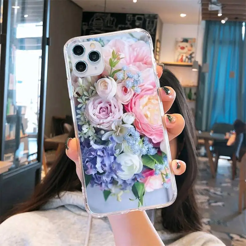 Elegant Pink Purple Peony Phone Case Transparent for iPhone 6 7 8 11 12 s mini pro X XS XR MAX Plus
Elegant Pink Purple Peony Phone Case Transparent for iPhone 6 7 8 11 12 s mini pro X XS XR MAX Plus