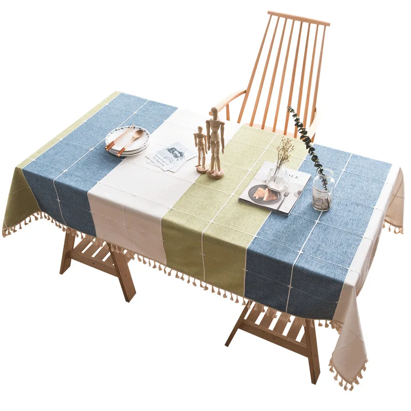 Restaurant Color Matching Striped Plaid Cotton Linen Cloth Tassel Coffee Dining Desk Tablecloth Table Cover Party Decoration
Restaurant Color Matching Striped Plaid Cotton Linen Cloth Tassel Coffee Dining Desk Tablecloth Table Cover Party Decoration