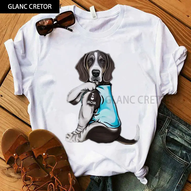 Summer Fashion Casual Clothes Print Harajuku Tops Tee Kawaii Pug I Love Mom T-shirt Women Short Sleeve Lovely Girl Mama T shirt
Summer Fashion Casual Clothes Print Harajuku Tops Tee Kawaii Pug I Love Mom T-shirt Women Short Sleeve Lovely Girl Mama T shirt