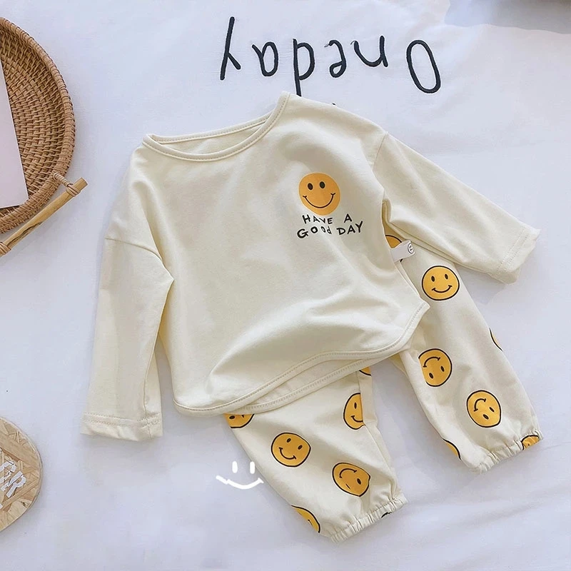 Spring New Kids Clothing Set O-Neck Long Sleeve Smile Blouse And Loose Pants 2 Pcs Suit
Spring New Kids Clothing Set O-Neck Long Sleeve Smile Blouse And Loose Pants 2 Pcs Suit