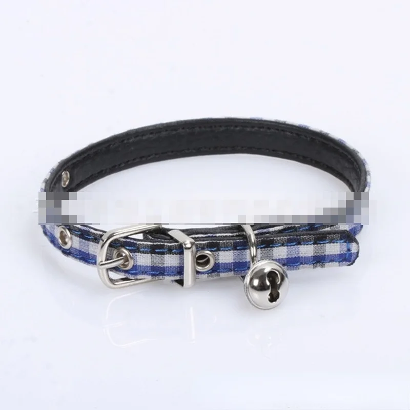 Plaid Cloth Pu Leather Dog Collar Bell Dog Collar Fashion Durable Dog Collar Pet Supplies Accessories Copper Small Dogs
Plaid Cloth Pu Leather Dog Collar Bell Dog Collar Fashion Durable Dog Collar Pet Supplies Accessories Copper Small Dogs