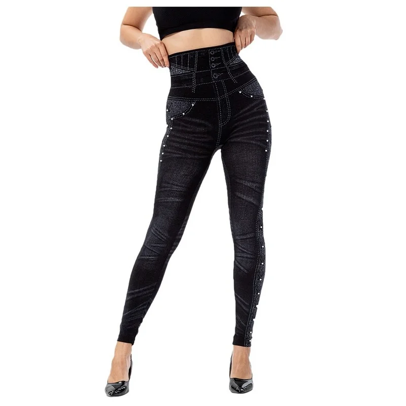 2021 New Designer Personality Pants Women Bead High Elasticity Slim Pants Casual Imitation Cowboy Leggings Female Pantalones Pop
2021 New Designer Personality Pants Women Bead High Elasticity Slim Pants Casual Imitation Cowboy Leggings Female Pantalones Pop
