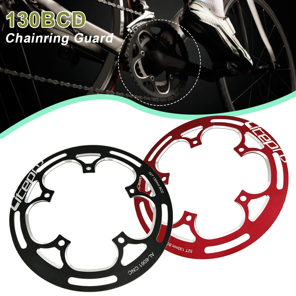 Folding Bike Chainring Guard Single Speed 50-52T/52-54T 130BCD Aluminum Alloy Chain Ring Protector Crankset Guard
Folding Bike Chainring Guard Single Speed 50-52T/52-54T 130BCD Aluminum Alloy Chain Ring Protector Crankset Guard