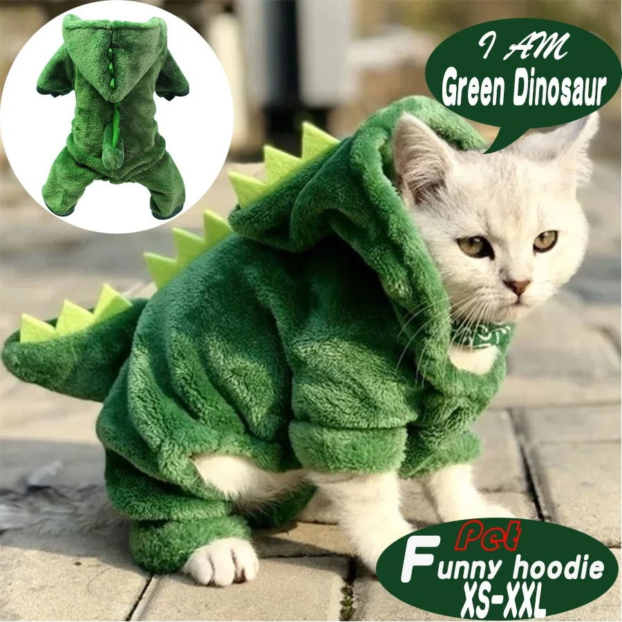 Pet Cat Clothes Puppy Dog Cat Funny Dinosaur Costume Winter Warm Plush Cat Coat Fleece Hoodies Sweater Small Dog Kitten Clothing
Pet Cat Clothes Puppy Dog Cat Funny Dinosaur Costume Winter Warm Plush Cat Coat Fleece Hoodies Sweater Small Dog Kitten Clothing