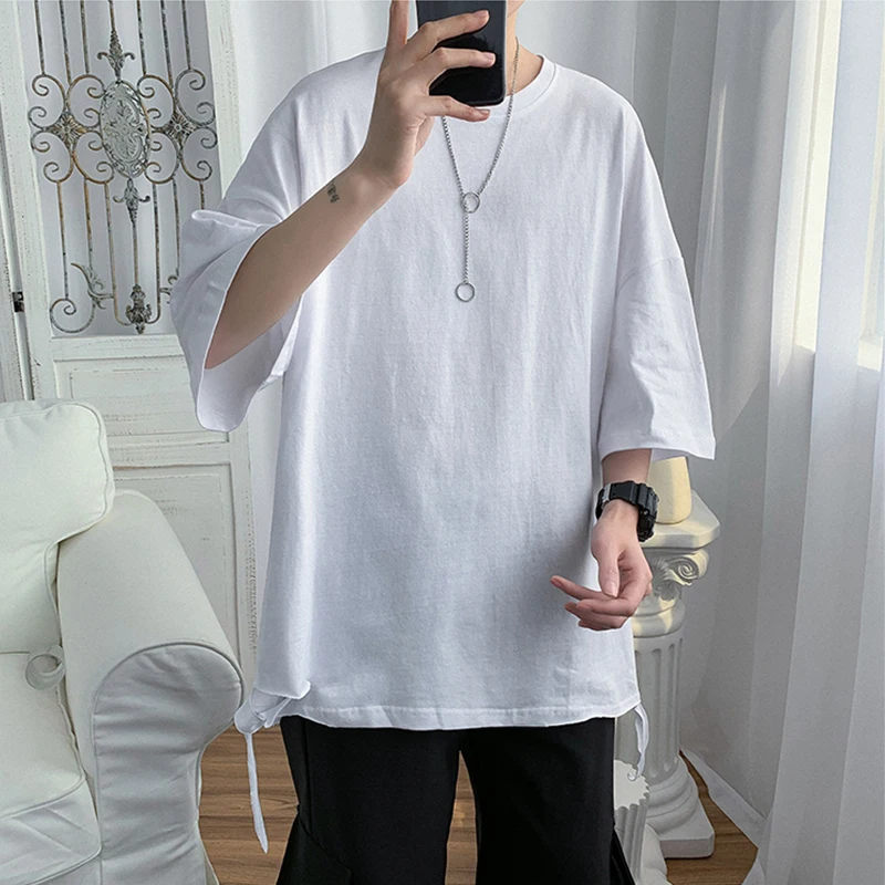 Ripped Hole Side Slit Cool Fashion Oversized T Shirt Summer Short Sleeve O Neck Solid Men Tops 2022 Harajuku White Loose Cotton
Ripped Hole Side Slit Cool Fashion Oversized T Shirt Summer Short Sleeve O Neck Solid Men Tops 2022 Harajuku White Loose Cotton