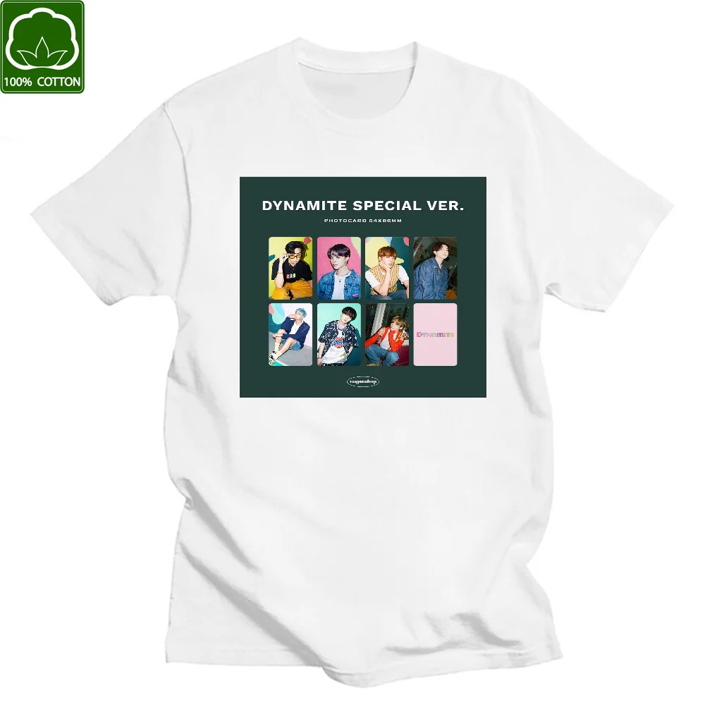 Kpop Dynamite Bangtan Boys Korean idol 2021 t-shirt Unisex Cotton Tee T shirt Short sleeve Fashion Harajuku Summer Cool Novelty
Kpop Dynamite Bangtan Boys Korean idol 2021 t-shirt Unisex Cotton Tee T shirt Short sleeve Fashion Harajuku Summer Cool Novelty