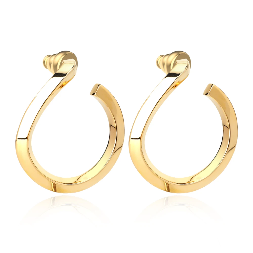 VAROLE Curved Shape Piercing Hoop Earring For Women Brincos Gold Color Earrings Fashion Jewelry Friends Gift
VAROLE Curved Shape Piercing Hoop Earring For Women Brincos Gold Color Earrings Fashion Jewelry Friends Gift