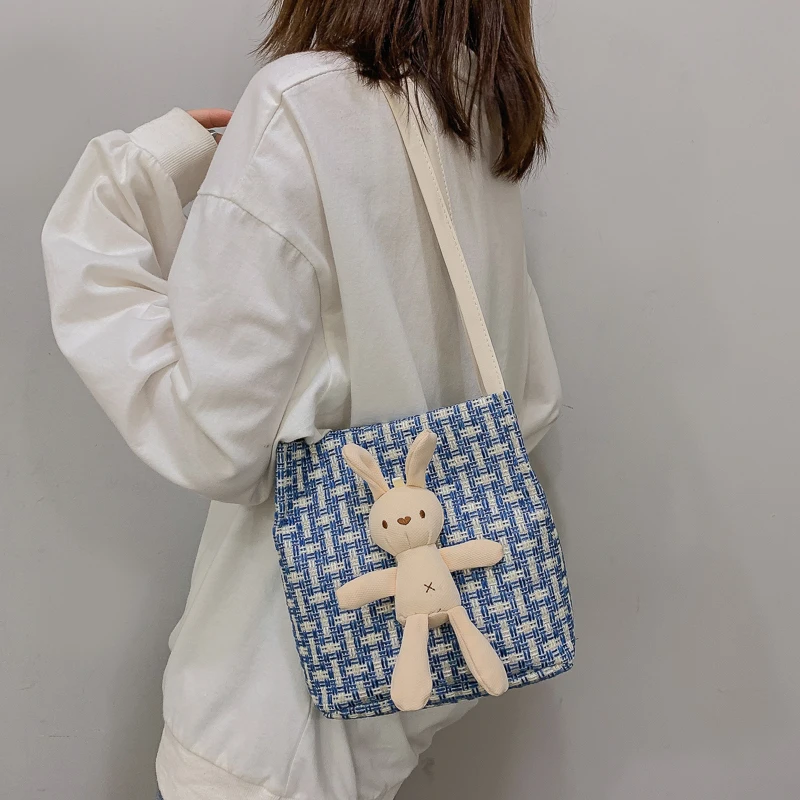 Women Cute Shoulder Bag Simple Canvas Handbag Tote Large Capacity woven Shopping Bag Cute Book Bags For Girls fashion popular
Women Cute Shoulder Bag Simple Canvas Handbag Tote Large Capacity woven Shopping Bag Cute Book Bags For Girls fashion popular