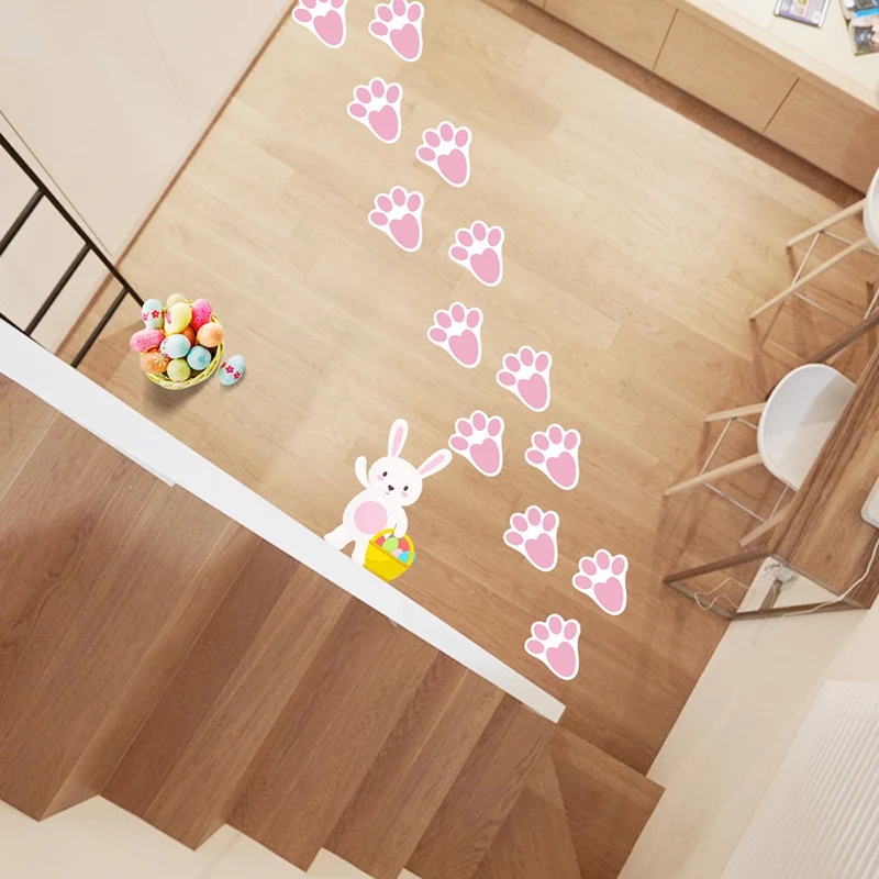 6PCS Rabbit Footprints Wall Floor Stickers Decor PVC Self-Adhesive Stickers Kids Baby Room Floor Wall Stickers Easter Decoration
6PCS Rabbit Footprints Wall Floor Stickers Decor PVC Self-Adhesive Stickers Kids Baby Room Floor Wall Stickers Easter Decoration