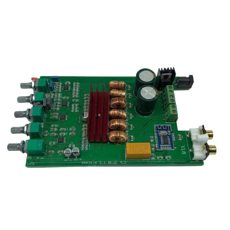 Плата усилителя мощности DP1 TPA3116 D2, цифровой 2,1 канальный стерео Bluetooth аудио 5,0 50 Вт * 2 100 Вт приемник
Плата усилителя мощности DP1 TPA3116 D2, цифровой 2,1 канальный стерео Bluetooth аудио 5,0 50 Вт * 2 100 Вт приемник