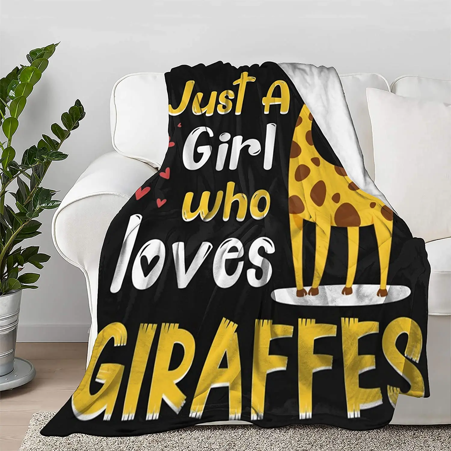 Just A Girl Who Loves Giraffes Animal Lover Flannel Soft Blanket Bed Throw for Bed Sofa Warm Cozy Blanket for Spring Autumn
Just A Girl Who Loves Giraffes Animal Lover Flannel Soft Blanket Bed Throw for Bed Sofa Warm Cozy Blanket for Spring Autumn