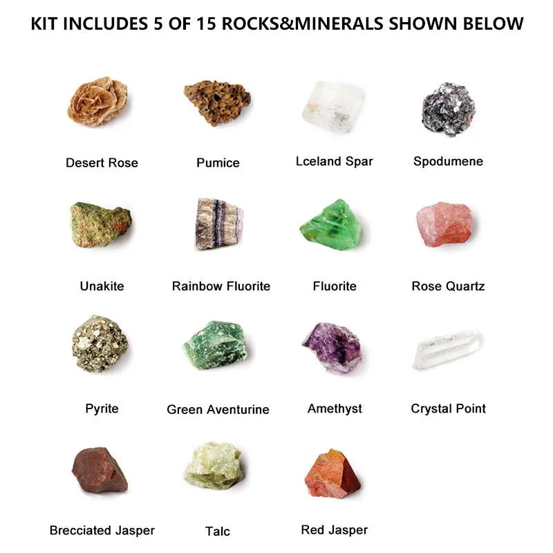 Mining Kit Diy Crystal Rocks and Minerals Collect Rock Stones Dig Discover Learn Explore Children Birthday Gift Ages 3+ Kids Toy 
Mining Kit Diy Crystal Rocks and Minerals Collect Rock Stones Dig Discover Learn Explore Children Birthday Gift Ages 3+ Kids Toy