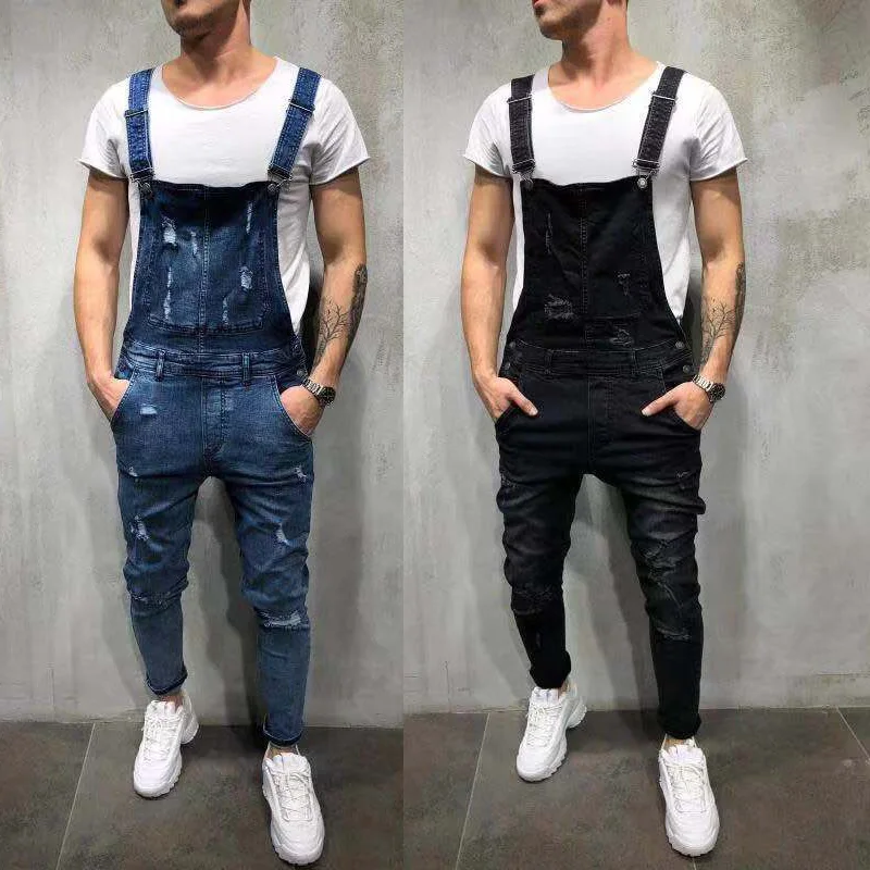 E-BAIHUI Fashion Men Ripped Jeans Distressed Denim Overalls Men Carpenter Pants Suspender Pants Big Size S-3XL Hot Sale LF828
E-BAIHUI Fashion Men Ripped Jeans Distressed Denim Overalls Men Carpenter Pants Suspender Pants Big Size S-3XL Hot Sale LF828