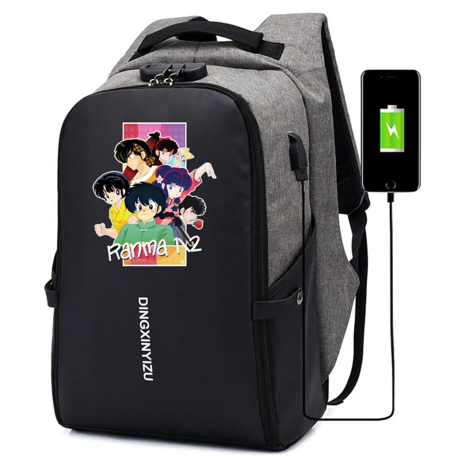 Japan anime Ranma Backpack women men Anti-theft Laptop bag USB Charging Knapsack student book Bags teenagers Travel backpack
Japan anime Ranma Backpack women men Anti-theft Laptop bag USB Charging Knapsack student book Bags teenagers Travel backpack