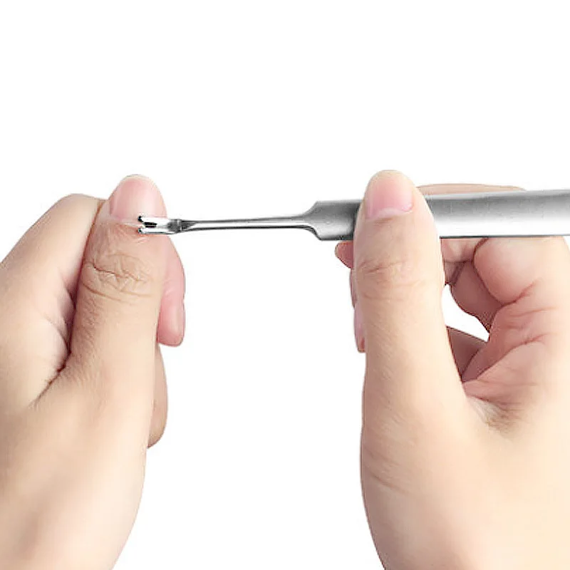 Professional V-Shaped Nail Cuticle Remover Stainless Steel Nail Dead Skin Fork Pusher Manicure Pedicure Tools
Professional V-Shaped Nail Cuticle Remover Stainless Steel Nail Dead Skin Fork Pusher Manicure Pedicure Tools
