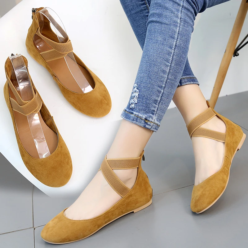 New Spring # Summer Women's Cross-tied Ballet Flats Shoes Casual Slip On Shallow Dancing Shoes Mocassin Femme Plus Size
New Spring # Summer Women's Cross-tied Ballet Flats Shoes Casual Slip On Shallow Dancing Shoes Mocassin Femme Plus Size