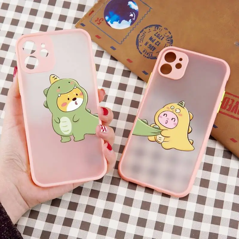 little dinosaur Cute cartoon Phone Case matte transparent For iphone 7 8 11 12 13 plus mini x xs xr pro max cover
little dinosaur Cute cartoon Phone Case matte transparent For iphone 7 8 11 12 13 plus mini x xs xr pro max cover