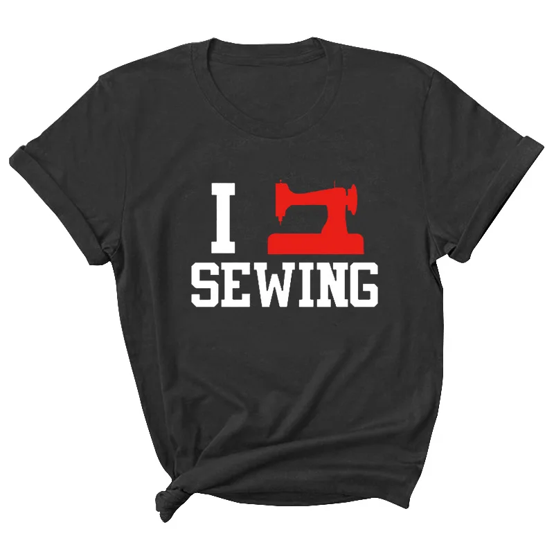 I Love Sewing Letter Print Women T Shirt Short Sleeve O Neck Loose Women Tshirt Ladies Tee Shirt Tops Clothes Camisetas Mujer
I Love Sewing Letter Print Women T Shirt Short Sleeve O Neck Loose Women Tshirt Ladies Tee Shirt Tops Clothes Camisetas Mujer