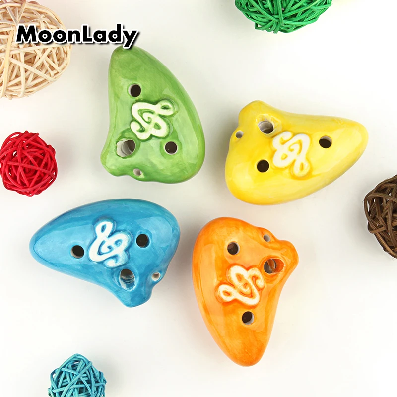 4 цвета Ocarina 6 отверстий маленькая подводная лодка Alto C Tone для начинающих