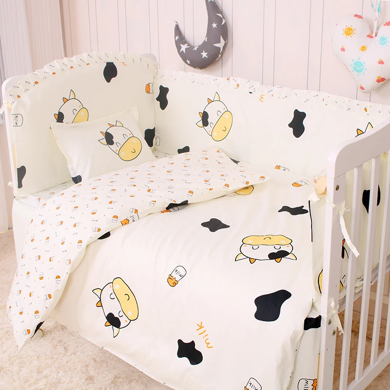 6/9PCS Cow Baby Bed Bumper Thicken Cartoon girl crib sets toddler girls bedding juego de cama 120*60/120*70cm
6/9PCS Cow Baby Bed Bumper Thicken Cartoon girl crib sets toddler girls bedding juego de cama 120*60/120*70cm