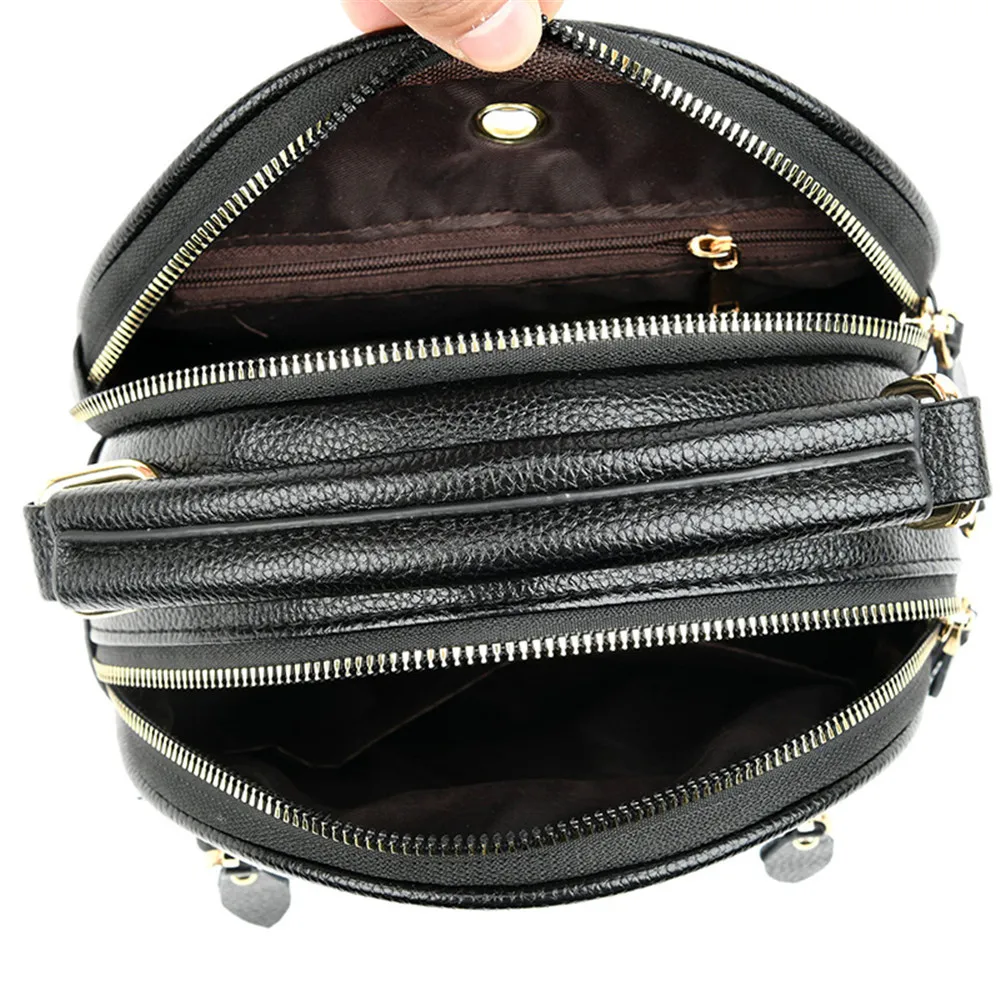 New Women Leather Travel Backpack Double Zipper Mini School Bag Designer Female Backpack Fashion Casual Bookbag Ladies Mochilas
New Women Leather Travel Backpack Double Zipper Mini School Bag Designer Female Backpack Fashion Casual Bookbag Ladies Mochilas