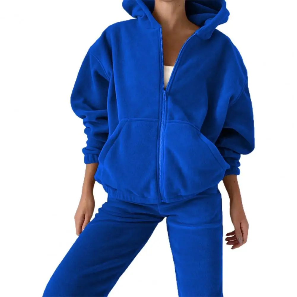 1 Set Hoodie Pants Set Solid Color Hooded Loose Sweatshirt High Waist Sweatpants Autumn Winter
1 Set Hoodie Pants Set Solid Color Hooded Loose Sweatshirt High Waist Sweatpants Autumn Winter