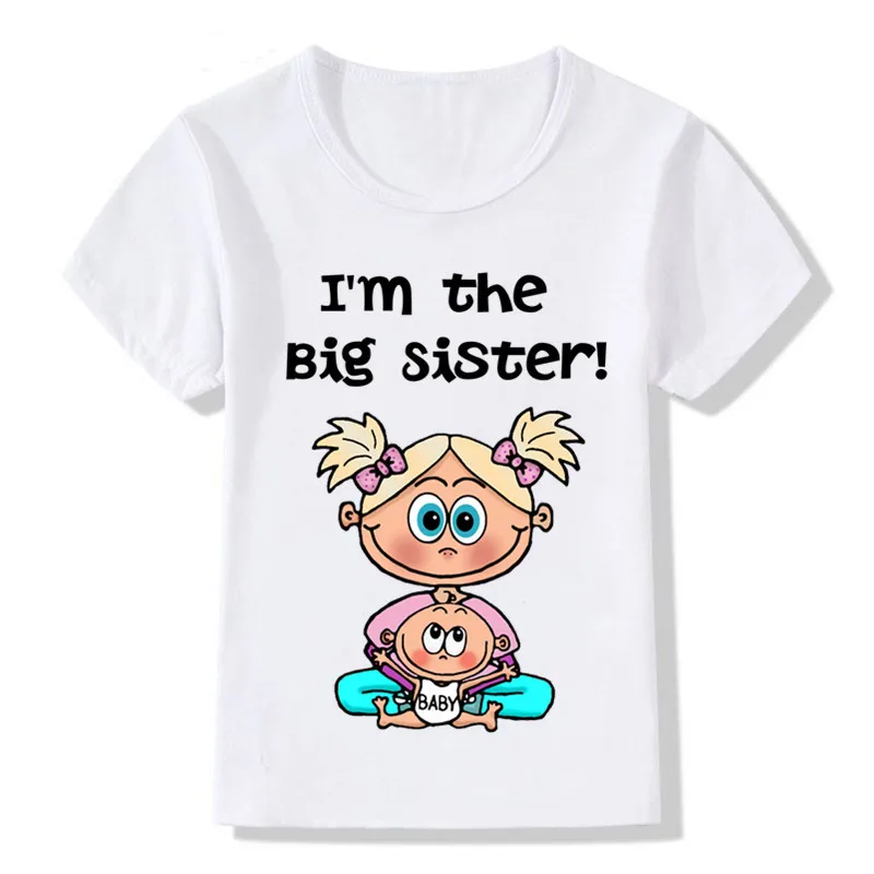 T'm The Big Sister Print Funny T Shirt Girls Short Sleeve Top KT-1968
T'm The Big Sister Print Funny T Shirt Girls Short Sleeve Top KT-1968