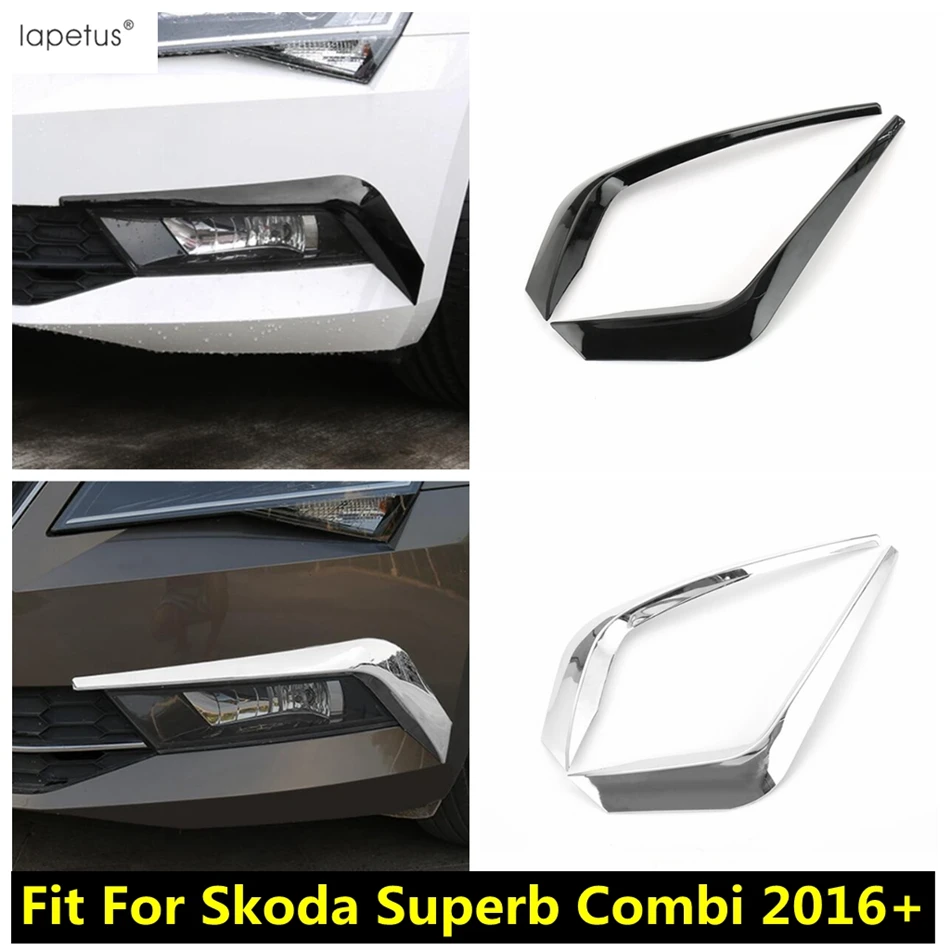 ABS Chrome / Black Front Fog Light Eyebrow Corner Guard Wind Knife Cover Kit Trim Accessories For Skoda Superb Combi 2016 - 2019 
ABS Chrome / Black Front Fog Light Eyebrow Corner Guard Wind Knife Cover Kit Trim Accessories For Skoda Superb Combi 2016 - 2019