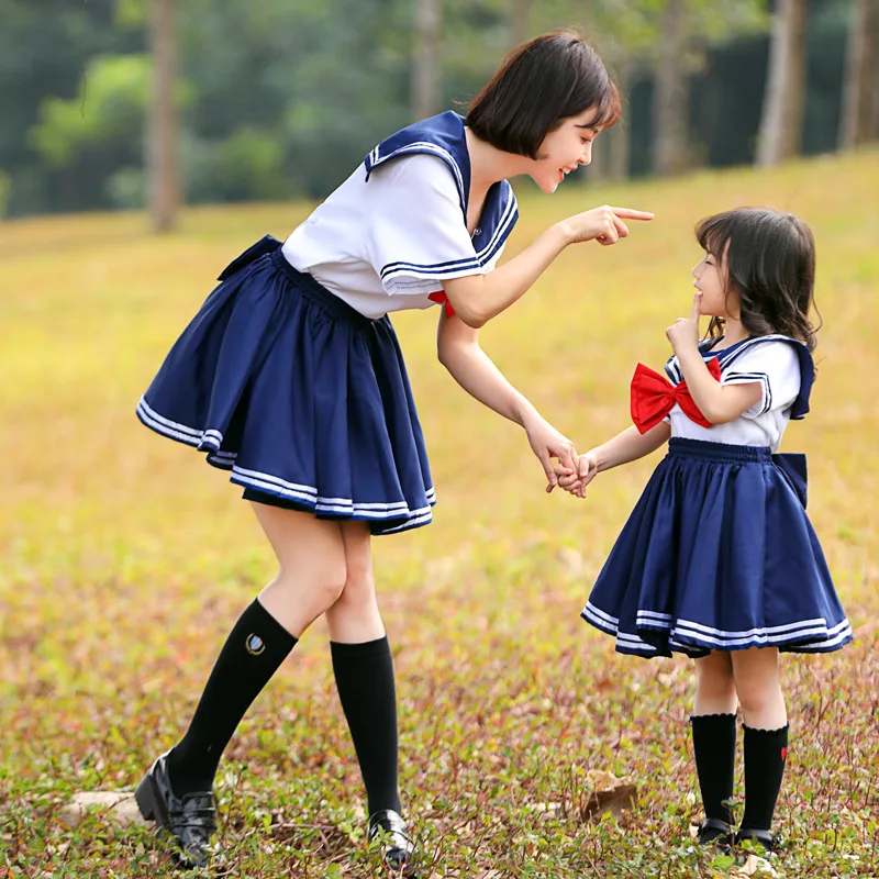 JK school uniform parent-child clothing adult children cute school soft cute sailor uniform cosplay navy tricolor bow tie
JK school uniform parent-child clothing adult children cute school soft cute sailor uniform cosplay navy tricolor bow tie
