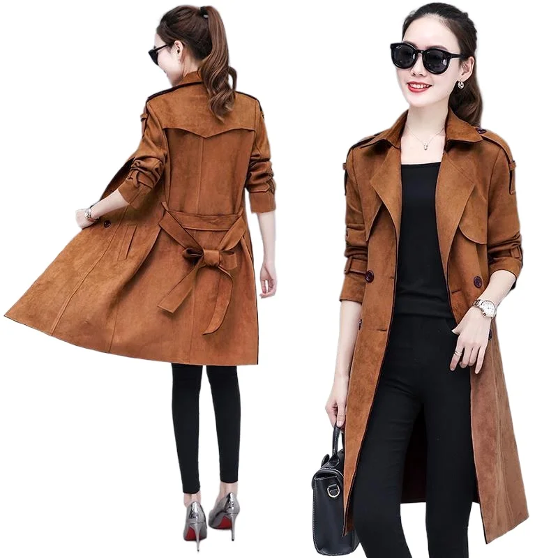 Windbreaker women's mid-length Korean version of the 2021 spring and autumn new coat fashion all-match slim coat
Windbreaker women's mid-length Korean version of the 2021 spring and autumn new coat fashion all-match slim coat
