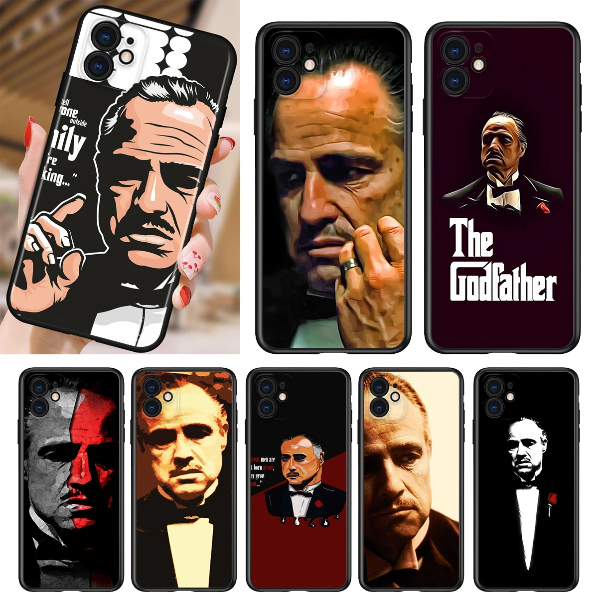Silicone Cover Scarface Godfather For Apple iPhone 13 12 11 SE XS XR X 7 8 6 5 S mini Plus Pro MAX 2020 Black Phone Case
Silicone Cover Scarface Godfather For Apple iPhone 13 12 11 SE XS XR X 7 8 6 5 S mini Plus Pro MAX 2020 Black Phone Case