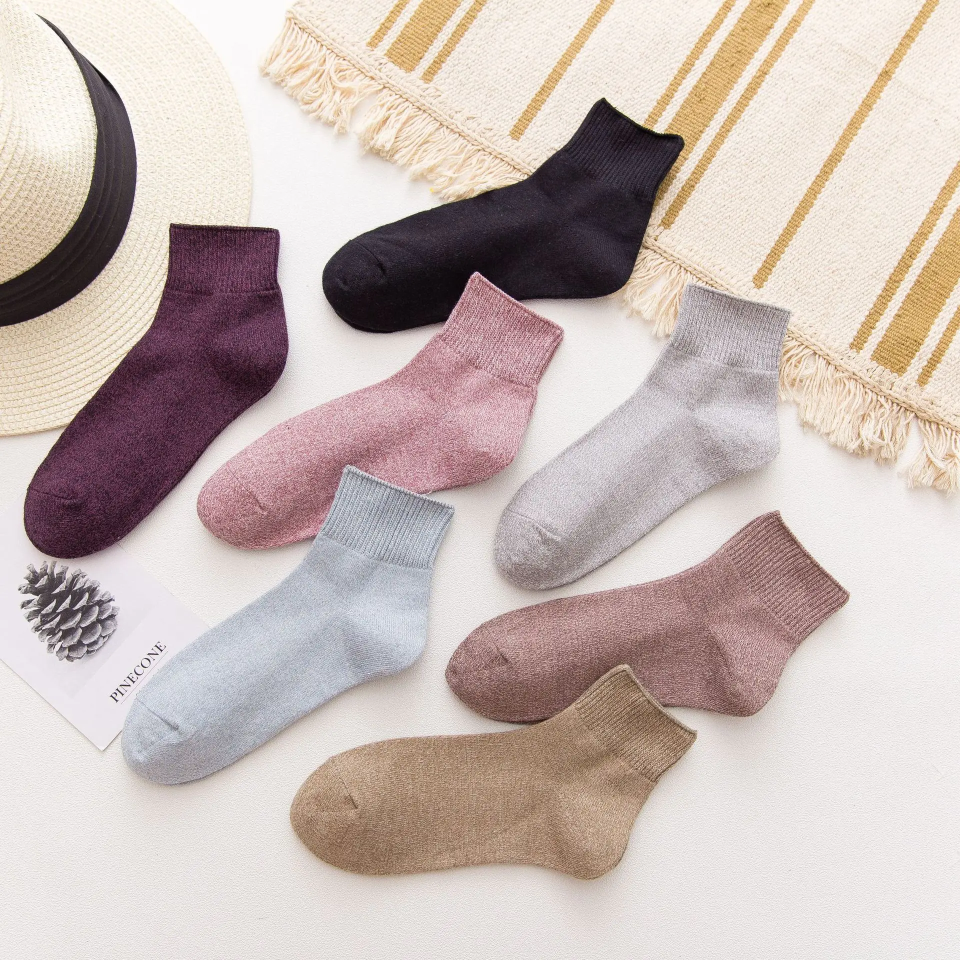 Two Pairs Ladies Simple Pure Color Short Tube Cotton Socks INS Fashion Boat Socks Medium Tube Cotton Socks Spring/Summer Thin
Two Pairs Ladies Simple Pure Color Short Tube Cotton Socks INS Fashion Boat Socks Medium Tube Cotton Socks Spring/Summer Thin
