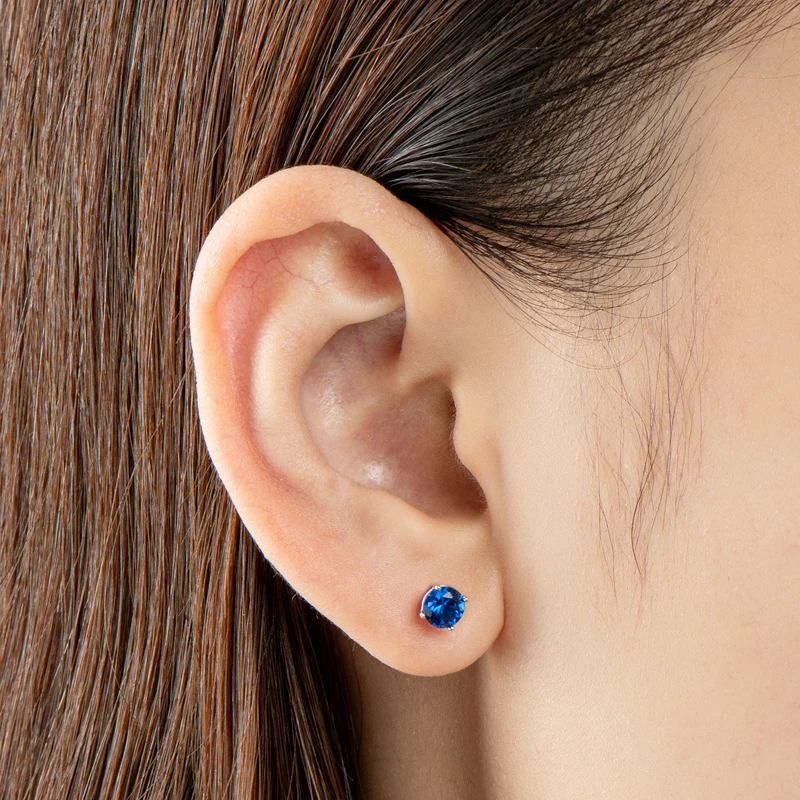 IOGOU 4 Claws Round Cut 12 Months Birthstone Stud Earrings 925 Sterling Silver Round Colored CZ Earrings Sona Diamond Jewelry 
IOGOU 4 Claws Round Cut 12 Months Birthstone Stud Earrings 925 Sterling Silver Round Colored CZ Earrings Sona Diamond Jewelry