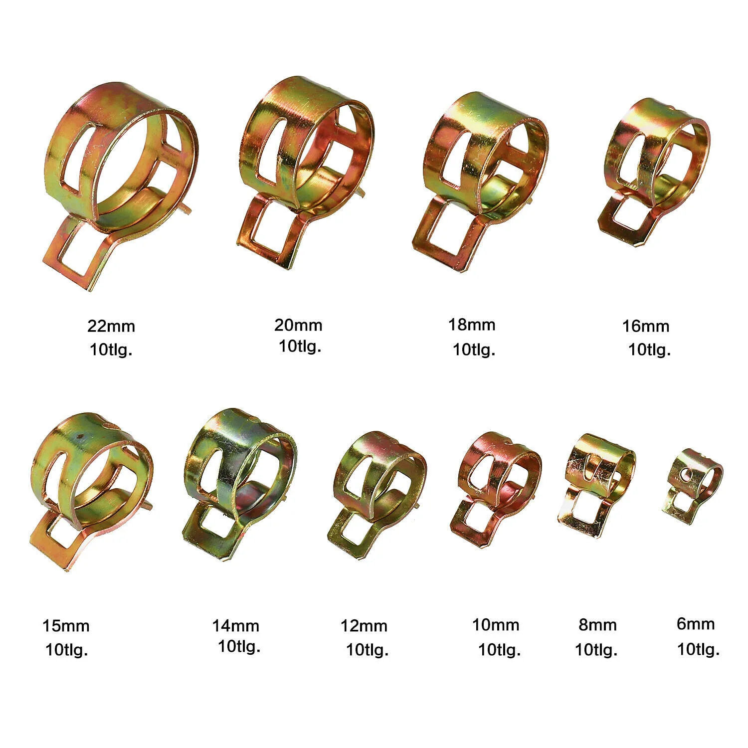 Air Tube Hose Clip Fuel Line Replacement Water Pipe With Box Clamp Fastener Spring 100Pcs
Air Tube Hose Clip Fuel Line Replacement Water Pipe With Box Clamp Fastener Spring 100Pcs