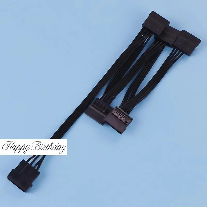 Кабель питания IDE Molex с 4 контактами на 5 портов, 15 контактов, SATA 
Кабель питания IDE Molex с 4 контактами на 5 портов, 15 контактов, SATA