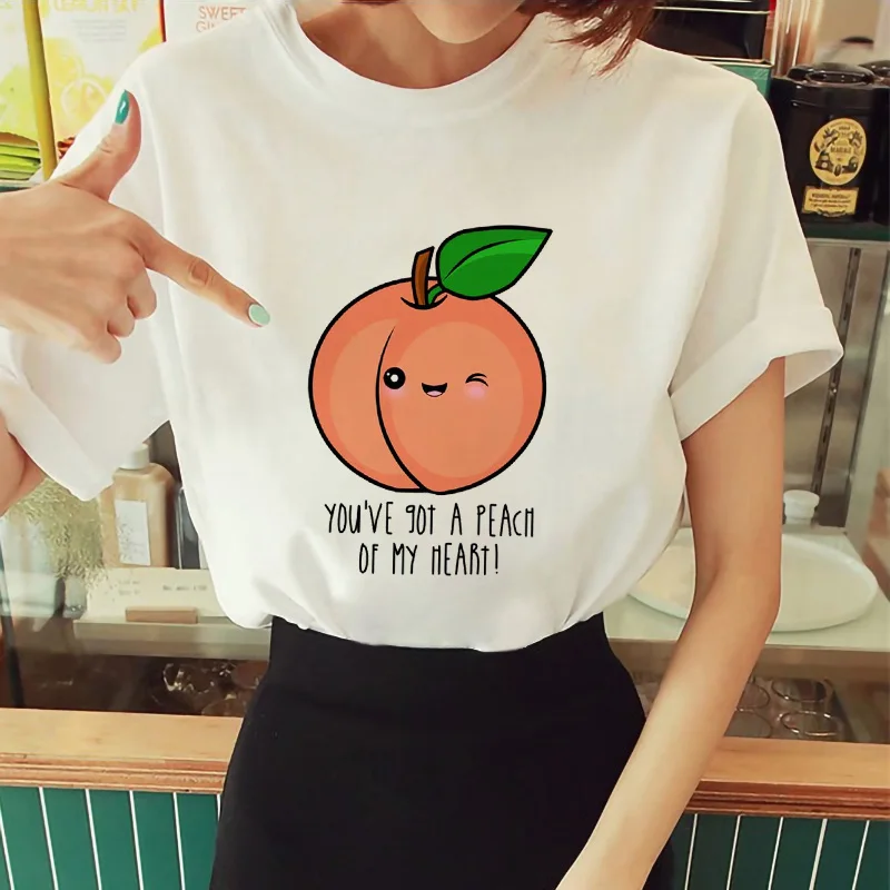 Summer fruit lovely cartoon print women's T-shirt harajuku honey peach pineapple kawaii graphic lovers loose short sleeves Tops
Summer fruit lovely cartoon print women's T-shirt harajuku honey peach pineapple kawaii graphic lovers loose short sleeves Tops