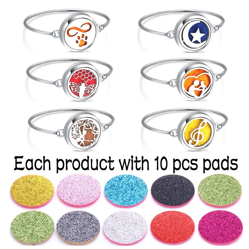 New Aromatherapy Essential Oil Diffuser Stainless Steel Locket Jewelry Perfume Essential Oil Bracelet Fashion Women and Men
New Aromatherapy Essential Oil Diffuser Stainless Steel Locket Jewelry Perfume Essential Oil Bracelet Fashion Women and Men