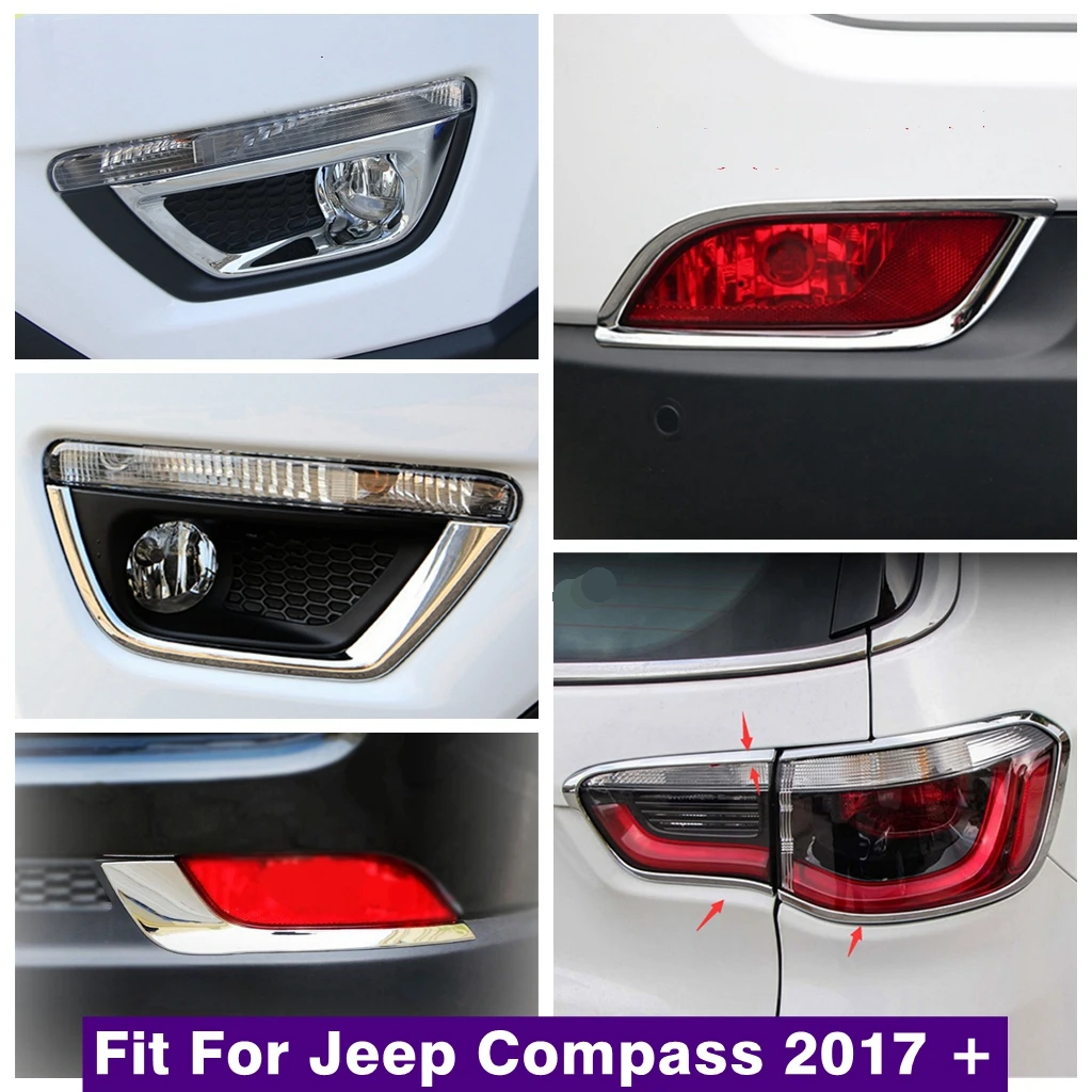 Front / Rear Tail Bumper Fog Lights Eyelid Eyebrow Frame Cover Trim Fit For Jeep Compass 2017 - 2021 Chrome Exterior Accessories
Front / Rear Tail Bumper Fog Lights Eyelid Eyebrow Frame Cover Trim Fit For Jeep Compass 2017 - 2021 Chrome Exterior Accessories
