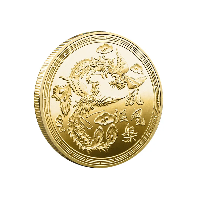 Chinese Style Phoenix Nirvana Commemorative Coin Gold and Silver Coins Commemorative Medal Coins Collectibles
Chinese Style Phoenix Nirvana Commemorative Coin Gold and Silver Coins Commemorative Medal Coins Collectibles